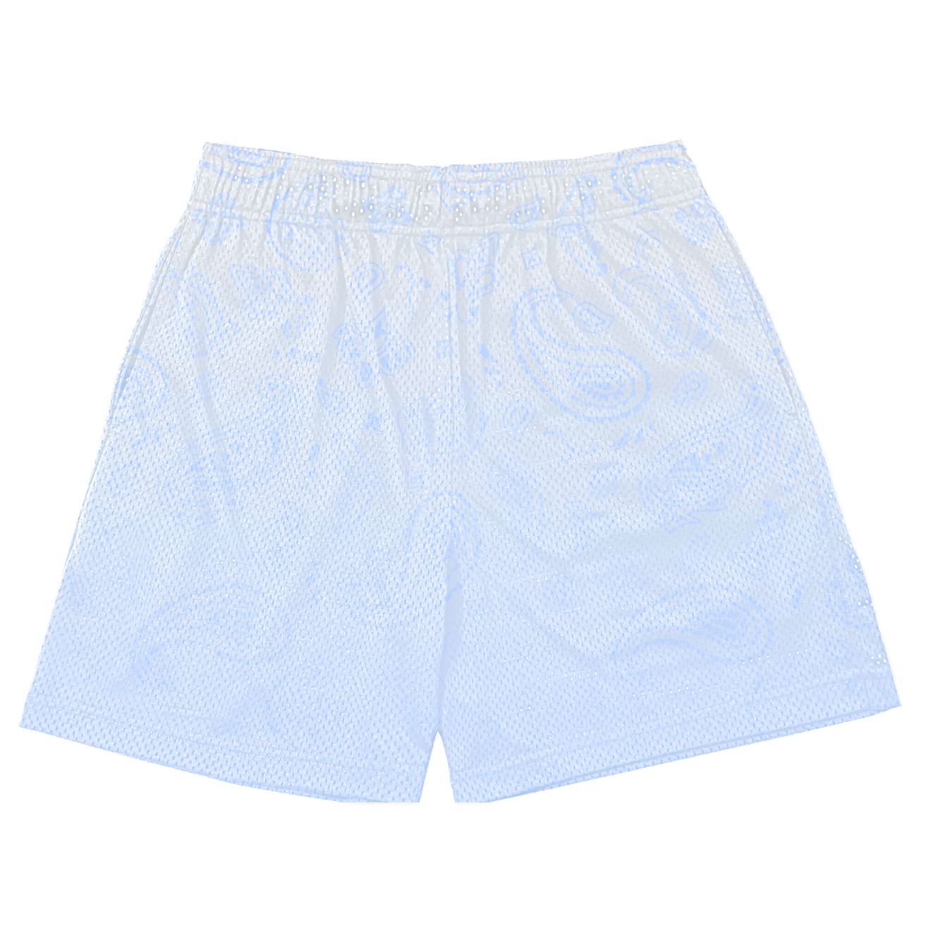 "ICE" FADED PAISLEY MESH SHORTS